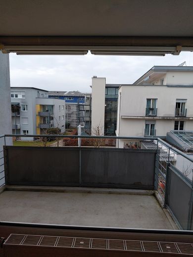 Blick von Balkon auf Pflegehei