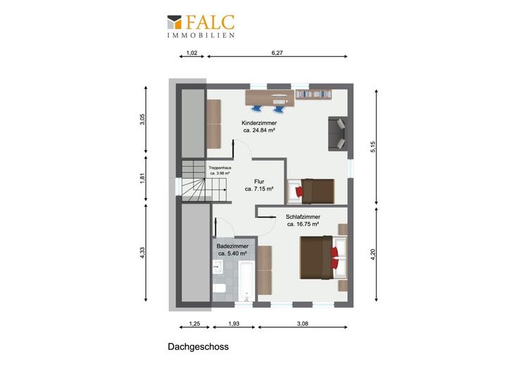 *Reserv.* Hör´mal wer da hämmert // Ihr Sanierungsprojekt! - FALC Immobilien – Grundriss Dachgeschoss