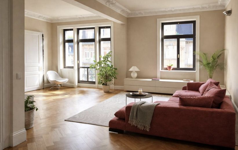 Von Privat: Wohntraum in der Taunusstraße: Wunderschöne Altbauwohnung mit idyllischem Garten – Wohnbereich