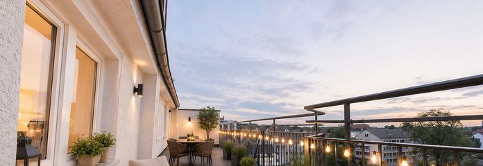 Dachterrasse KI generiert