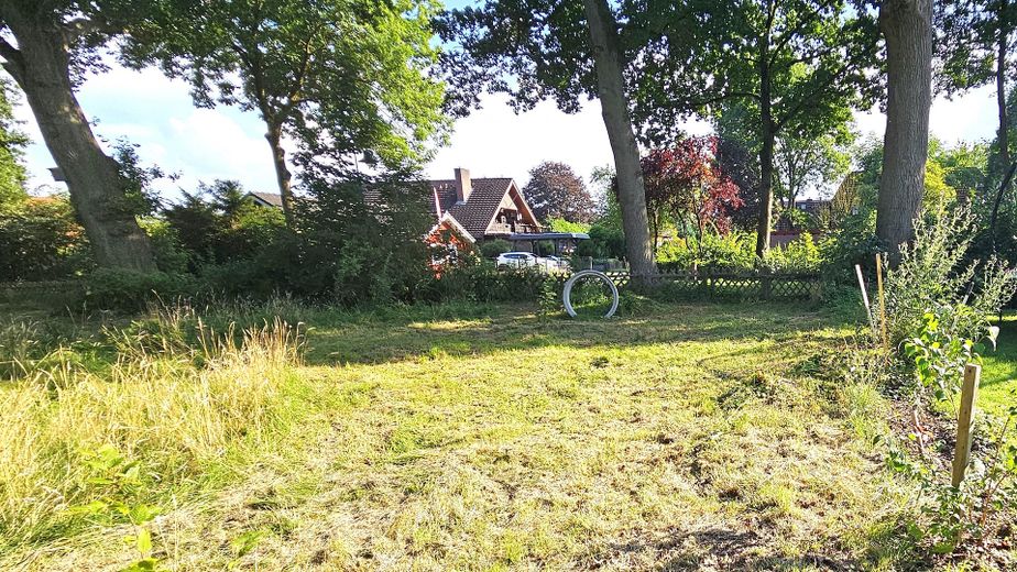 Grundstück in Lüdersburg – Blick vom Nachbargrundstück zu