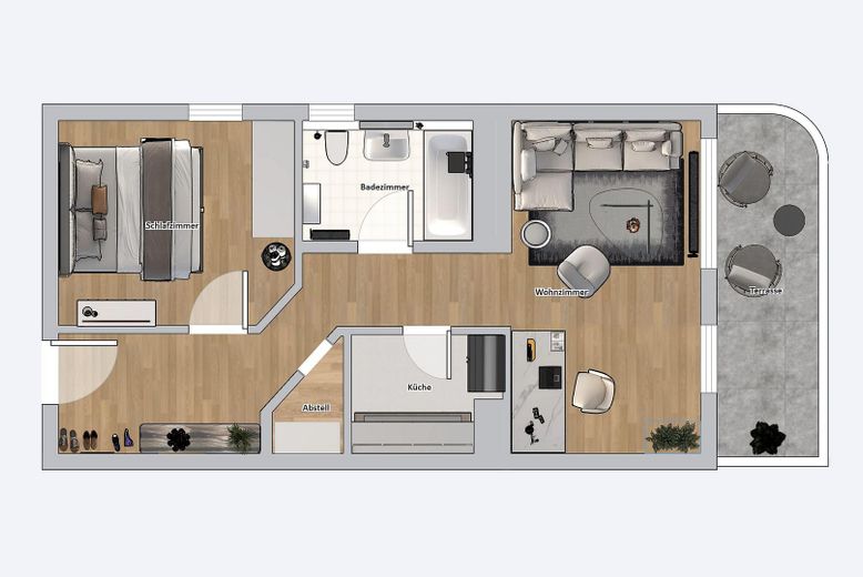 Wohnung 2 - Grundriss
