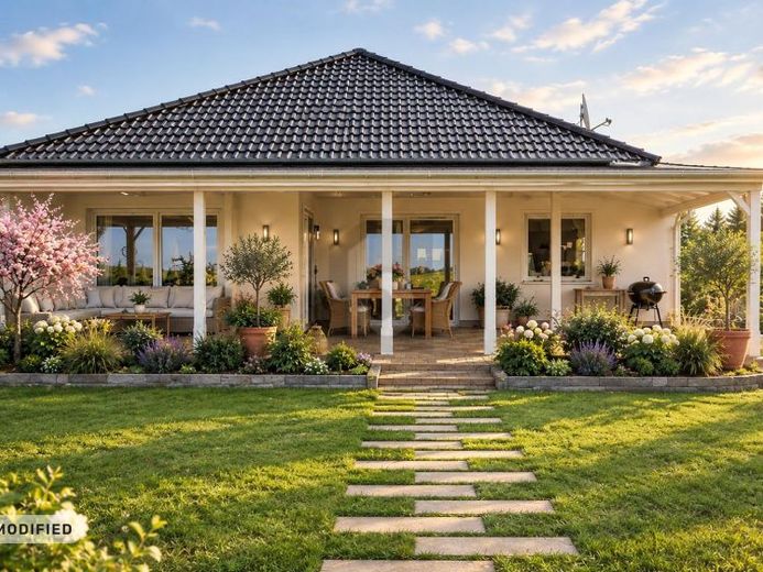 TRAUMHAUS MIT SONNENUNTERGANG IM EIGENEN GARTEN – Foto 1