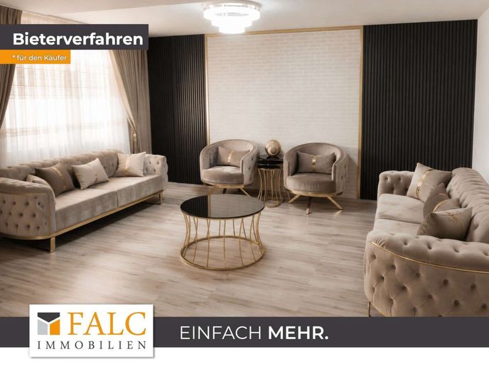 Attraktive Eigentumswohnung in gepflegtem Mehrfamilienhaus – Wohnzimmer