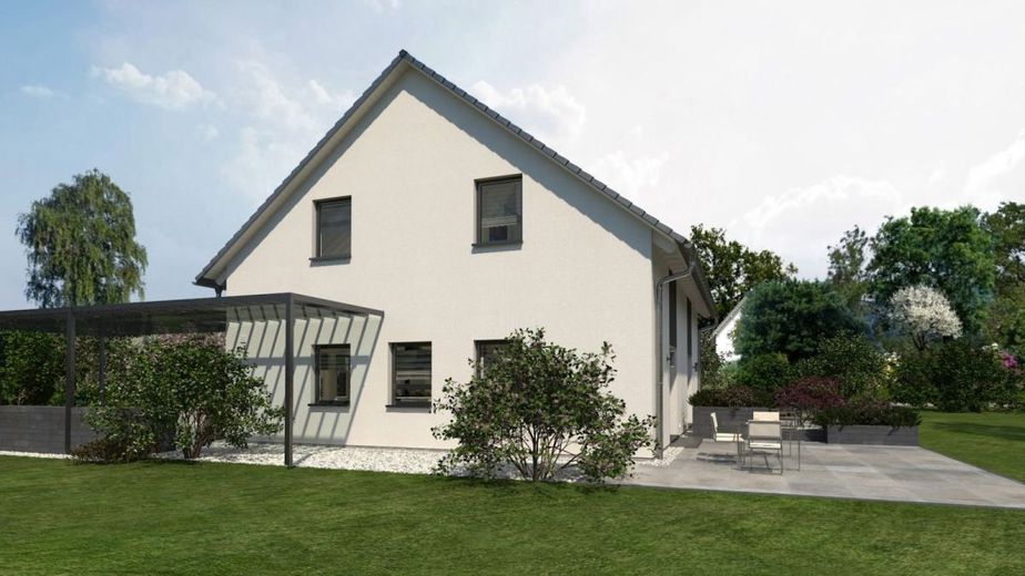 DAS DOMIZIL FÜR KLEINFAMILIEN – Ansicht Garten