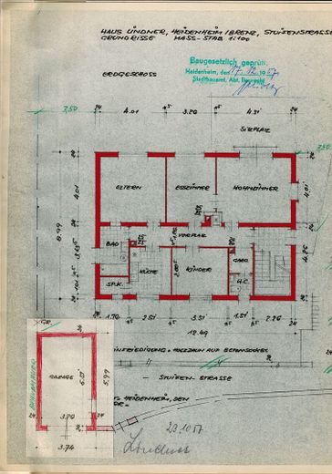 Şehrin eteklerinde bol ışık alan 3 odalı daire – Grundriss der Wohnung