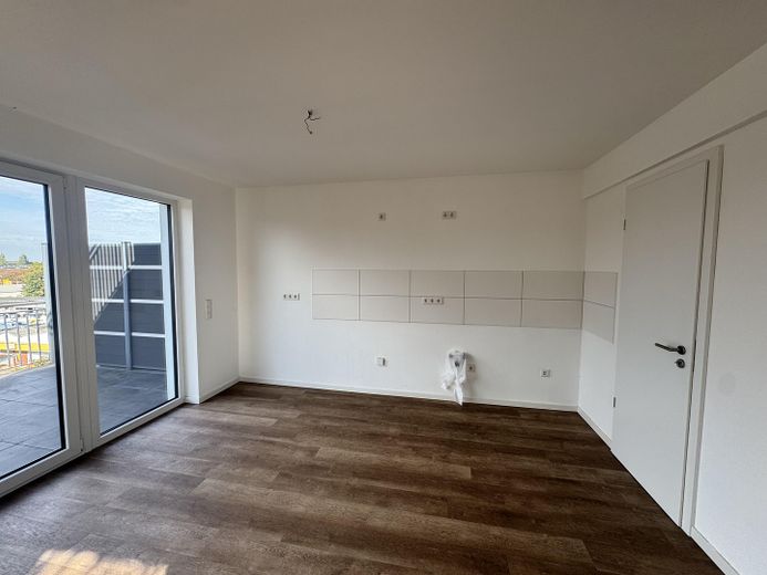 Najwyższej klasy nowe mieszkanie (dwupoziomowe) w Osnabrück-Sonnenhügel – z tarasem na dachu + balkonem i miejscem parkingowym – Küchenbereich