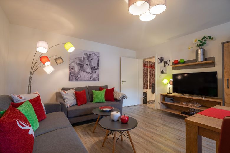Wohnzimmer mit Schlafcouch