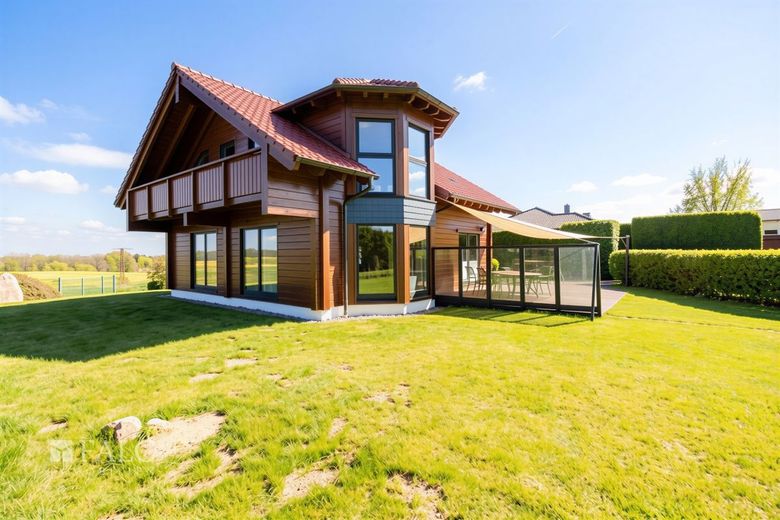 +++ Natur pur &amp; Design: Hochwertiges Fullwood-Wohnblockhaus mit Weitblick in Ostseenähe +++ – Titel