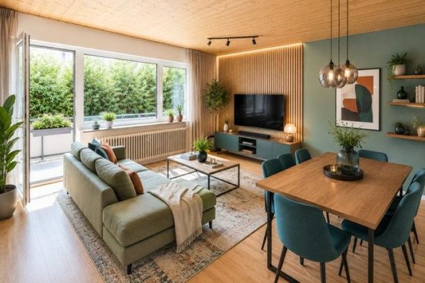 Aidlingen : appartement de 2 pièces avec balcon dans un quartier résidentiel calme