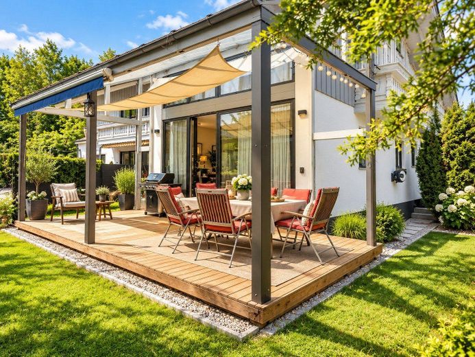 Provisionsfrei: 261 m² Doppelhaushälfte mit Loft-Charakter, Doppelgarage und Südwest-Terrasse – Foto 1