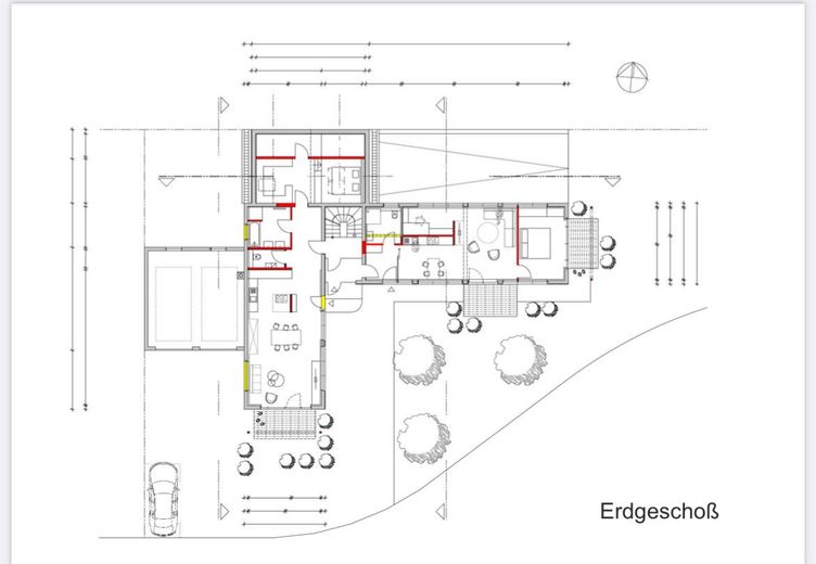 Schöne Erdgeschoss Wohnung, frisch saniert – Grundriss Wohnung 1 und 2