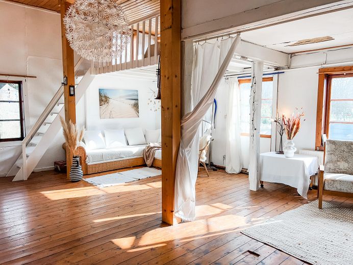 Fachwerkhaus im Wendland – Großes Zimmer Erdgeschoss