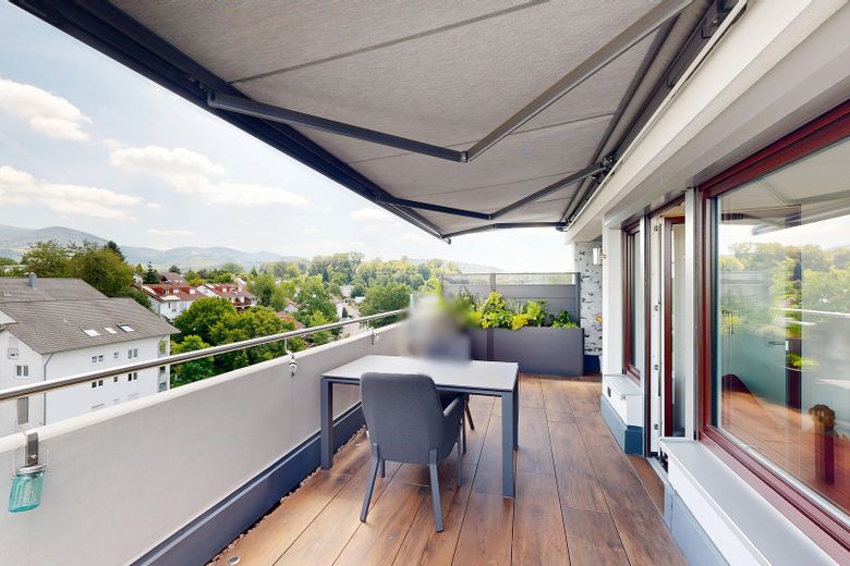 Höchste Penthouse-Etage in Achern Exklusives Wohnen mit spektakulärem Panoramablick – Sitzgruppe