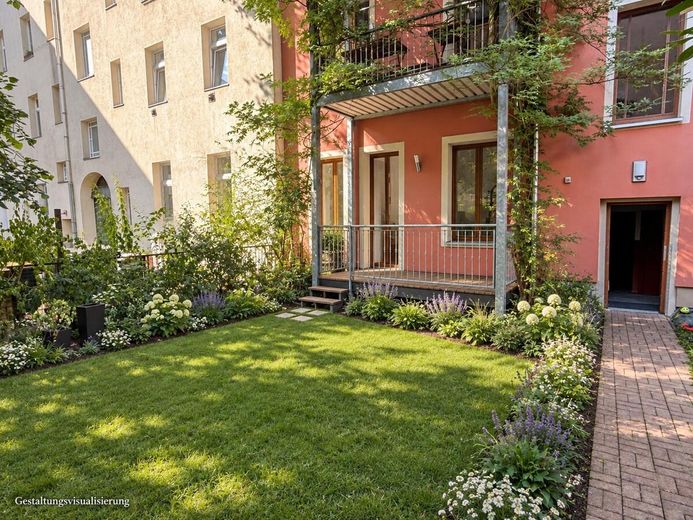 Il fascino di un edificio d’epoca incontra la gioia di un giardino: due locali e circa 57 m² di oasi verde tutta per voi! Libero da subito! – Foto 4