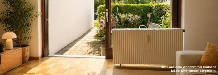 Bezugsfreies Eigenheim in Reutlingen: 3-Zi-Erdgeschosswohnung mit Terrasse – Wohnzimmer