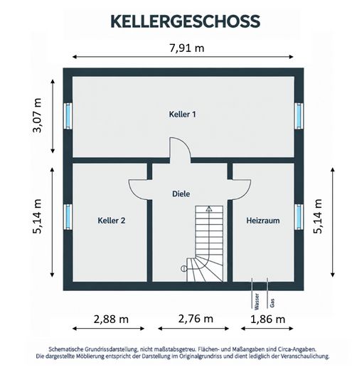 UNA CASA in cui sentirsi bene: casa unifamiliare a Magdeburg-Ottersleben – Kellergeschoss