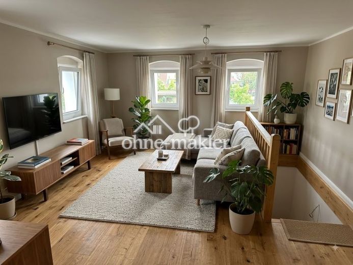 Wohnen wie im Eigenheim: 5-Raum-Maisonette, Terrasse, Garten, Erstbezug, Energiesparhaus – फोटो 1