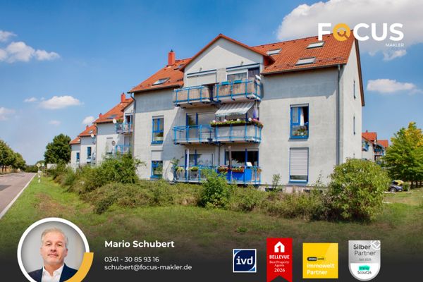 Günthersdorf - tolle 3-Raumwohnung in ländlicher und gepflegter Anlage mit Balkon und Stellplatz