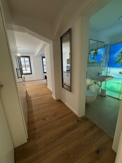 Serviced-Apartment-Businessapartment-Berufspendler: All-In je 25qm (+ 55qm Co-Livingbereich) – Eingang Apartment 2