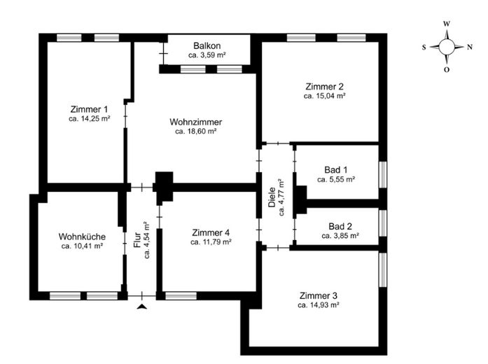5 Zimmer Endetagenwohnung 105m² München-Laim, 32m² Nfl mit Tageslicht, Provisionsfrei Direktverkauf – Grundrisse