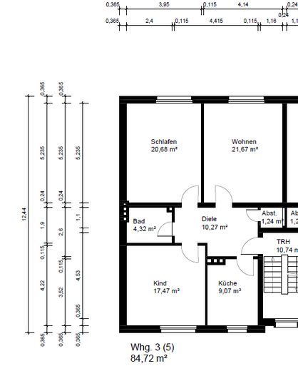 Grundriss 1.OG links