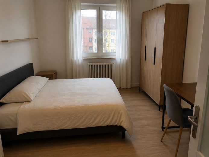 ¿Nuevo en Kleve? Habitación amueblada en un piso compartido recién formado de 3 personas – Zimmer