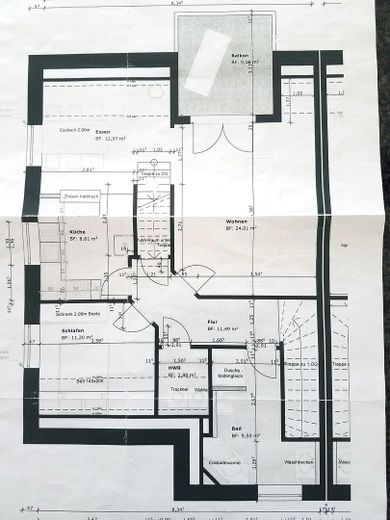 Sonnige 3- Zimmer Wohnung in Lohe- Rickelshof – Grundriss
