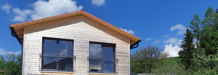 Südansicht Holzhaus Siegsdorf