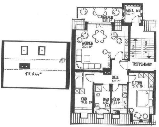DG 4-Zimmer Maisonette mit Laminat und Südbalkon in zentraler Lage!!! – Grundriss_DGre