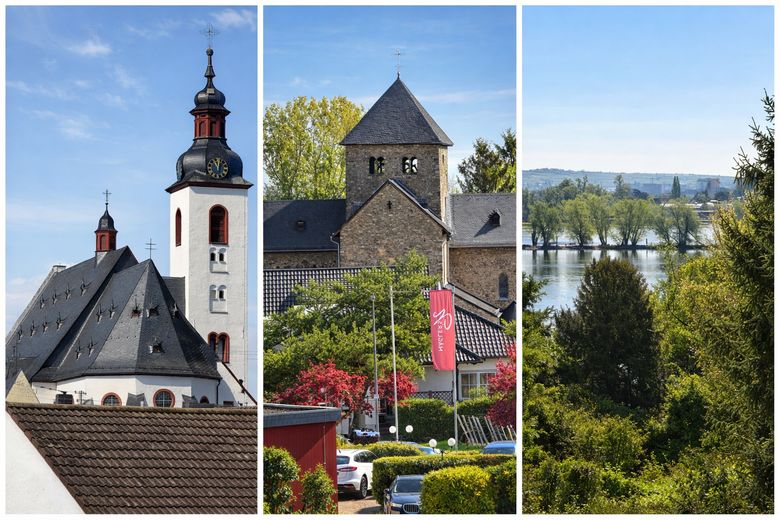 Provisionsfreier Neubau im Rheingau - hochwertige DHH mit Garten, Carport und ausgebautem Dach – Blickbeziehung aus Haus 4