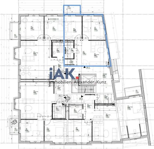 Neubau-Traumhafte-3-Zimmer-Premiumwohnung-Barrierefrei Wohnen – Grundriss WE6