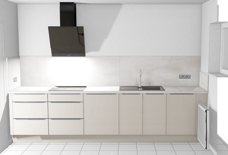 Helle Terrassenwohnung mit Einbauküche - Erstvermietung nach Sanierung – Küche