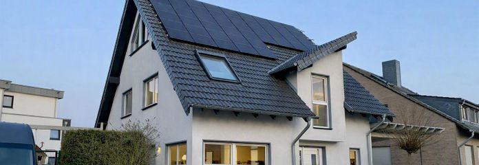 Your new home: Detached house with pool, heat pump, photovoltaic system and fireplace – Haus Ansicht