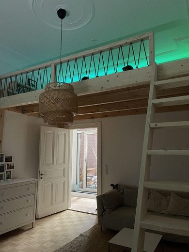 Appartement Art nouveau, spacieux, lumineux et rénové à Mauritz-Innenstadt !! – Kinderzimmer mit Hochbett