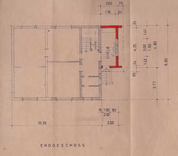 Grundriss Anbau EG