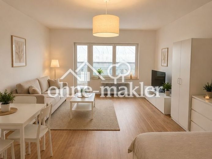 Mutfaklı ve balkonlu modern 33 m2 1 odalı daire – Fotoğraf 1