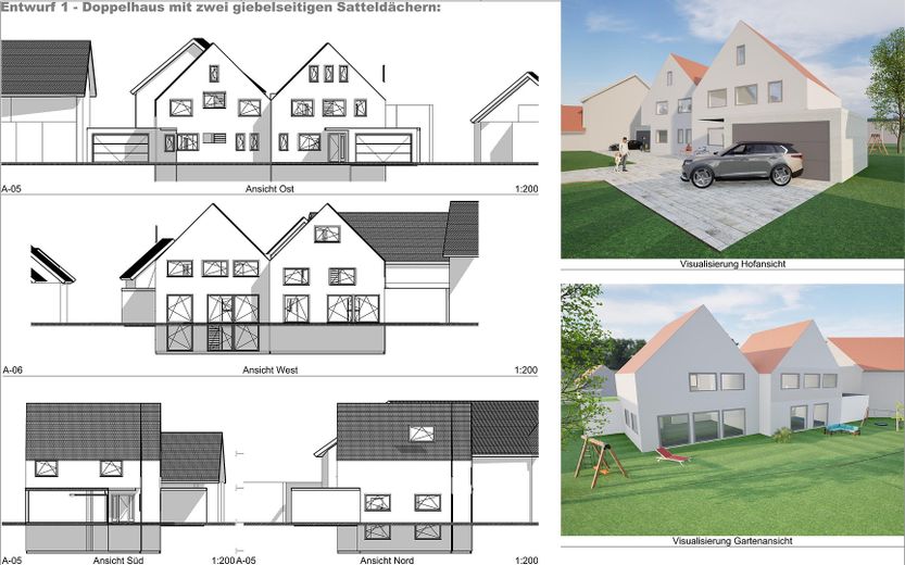 No commission: 2 building plots with preliminary building permit for semi-detached houses – also available individually from €179,000 – Photo 17
