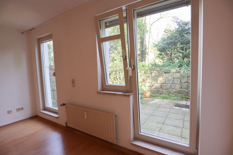 Maisonette-Perle in Stadtvilla – Blick auf Terrasse