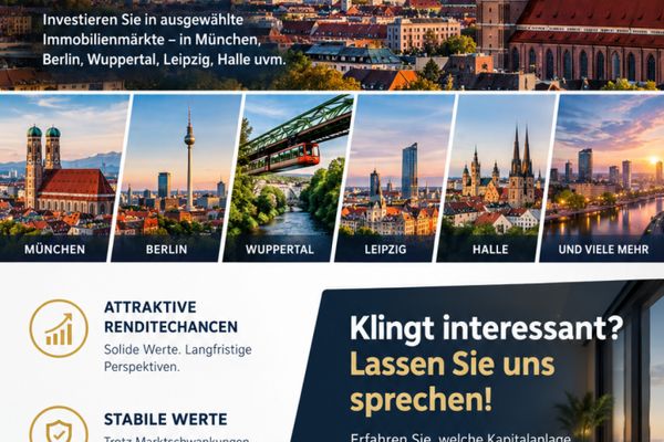 Kapitalanlage MÜNCHEN - BERLIN - WUPPERTAL