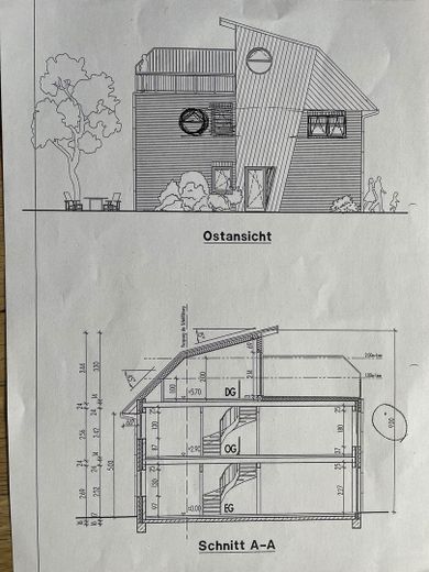 Schnitt /Ostansicht