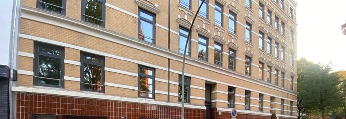 Spazi commerciali polifunzionali a St. Georg – appena ristrutturati – Außenansicht Danziger Str. 