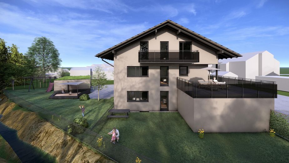 Wohnen mit Weitblick – 3-Zi.-Terrassenwohnung mit Traum-Dachterrasse – Ansicht - West II