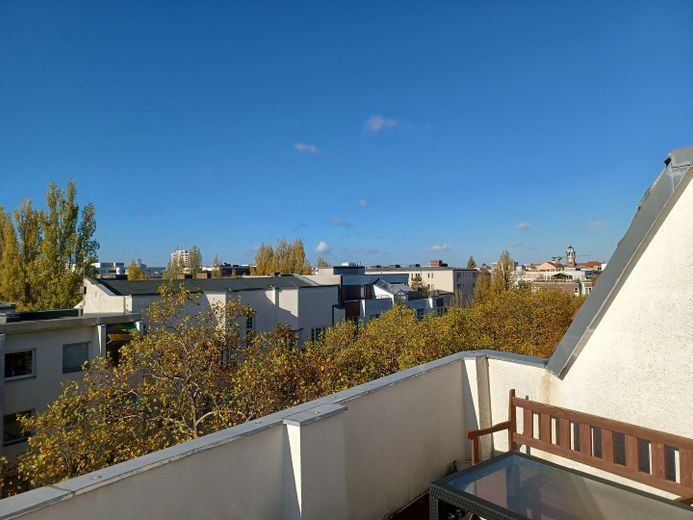 Blick vom Balkon