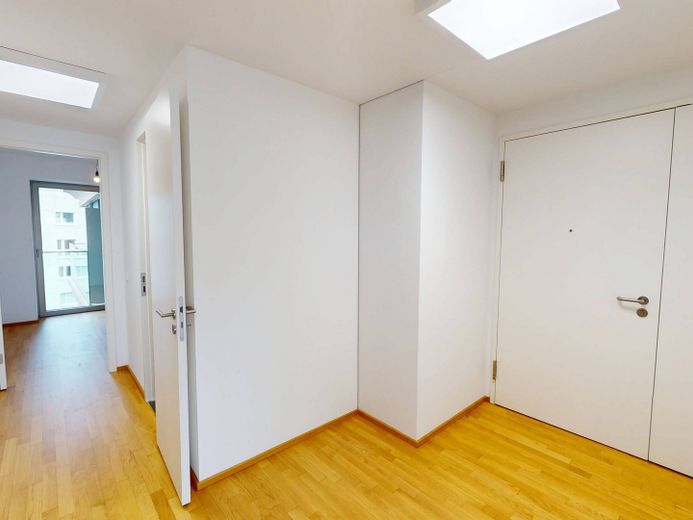 Wymarzone mieszkanie w zasięgu spaceru od Alexanderplatz: 3-pokojowe mieszkanie w nowym budownictwie z BALKONEM i w pełni wyposażoną kuchnią w północno-zachodniej części Friedrichshain – Ansicht I: Flur