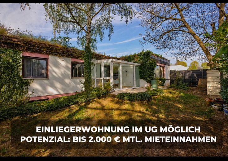 Ihr eigener Wald auf dem Dach  ---  Biotop statt Beton – Südansicht mit Wintergarten