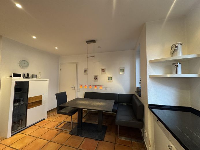 Küche Blick auf Sitzecke