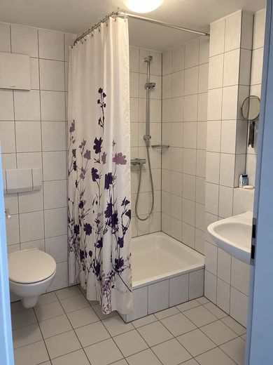 Bad Breisig – atrakcyjne mieszkanie 2-pokojowe, 1. piętro, w spokojnej okolicy, z przepięknym widokiem – Duschbad