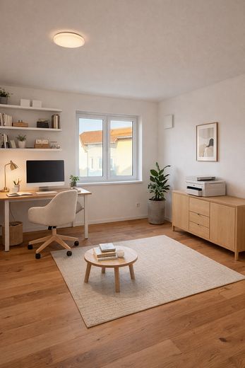 Exklusiver Neubau im Erstbezug: Stilvolles Einfamilienhaus mit separater Einliegerwohnung – Büro 