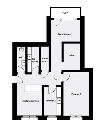 Twoje pomysły. Twój dom. 78 m² z loggią w pobliżu centrum Bad Homburg – Grundriss aktuell